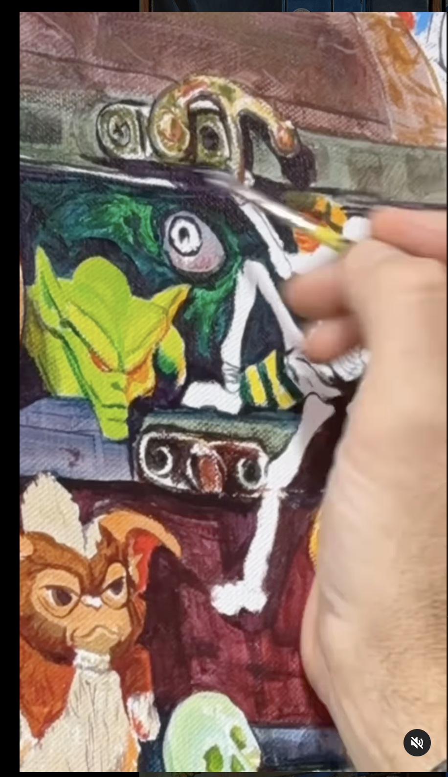 Painting process video screenshot
